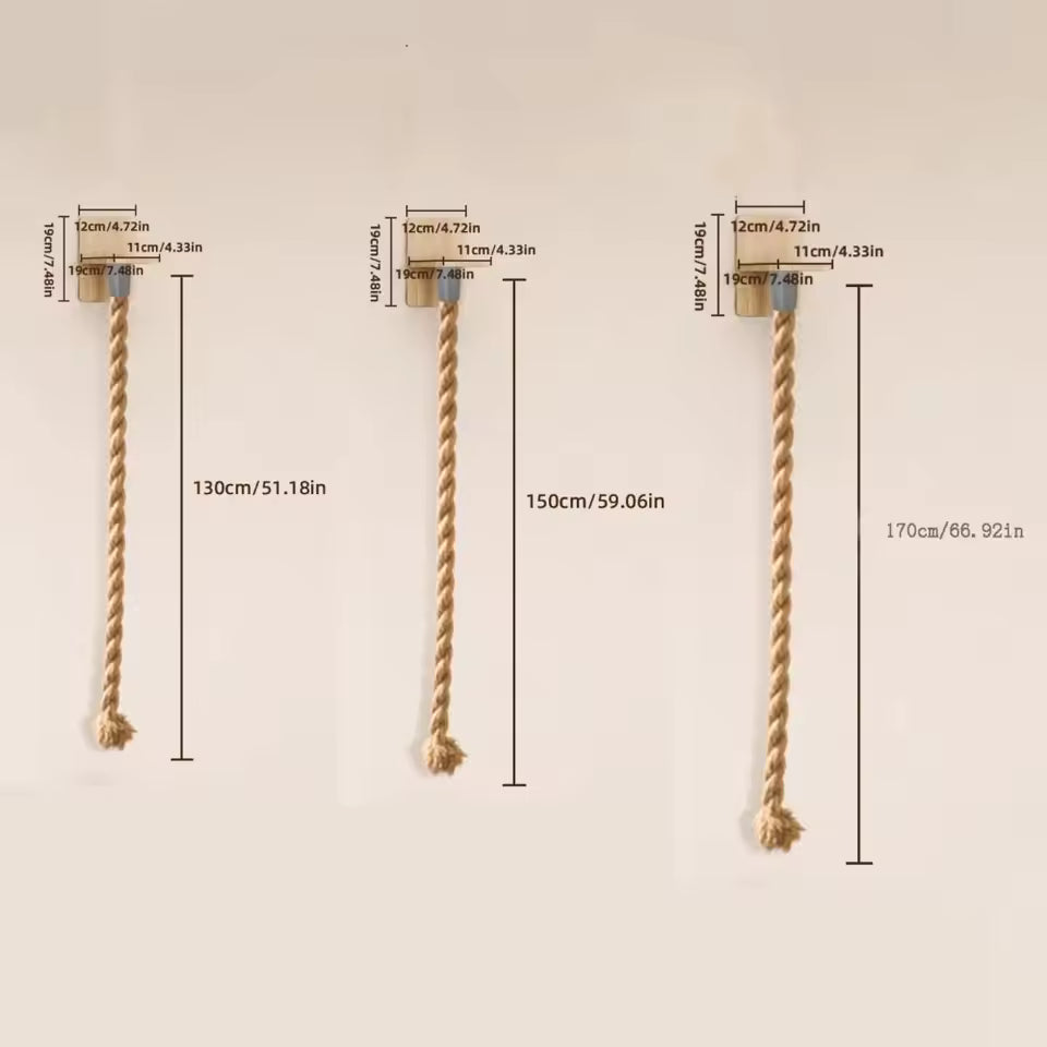 Cuerda trepadora que salva tu sofá