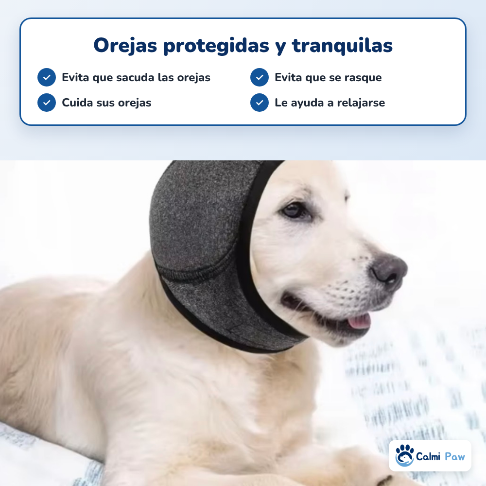 Orejera para perro que evita que sacuda y se rasque las orejas